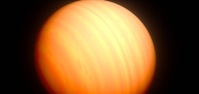 Illustration of an imaginary extrasolar Gas Giant